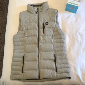 Down gray vest